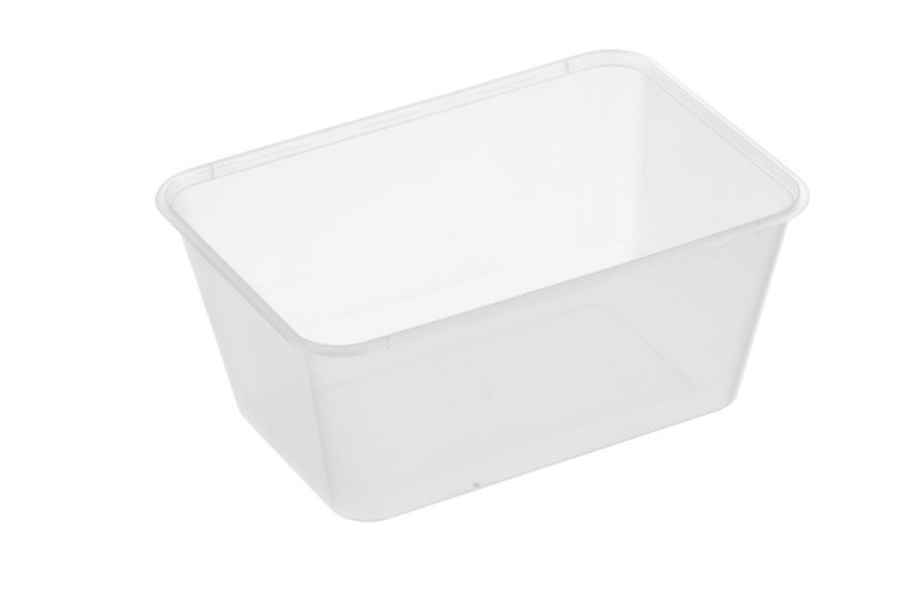 1000ML RECTANGULAR FREEZER GRADE CONTAINER CLEAR  QTY 500 