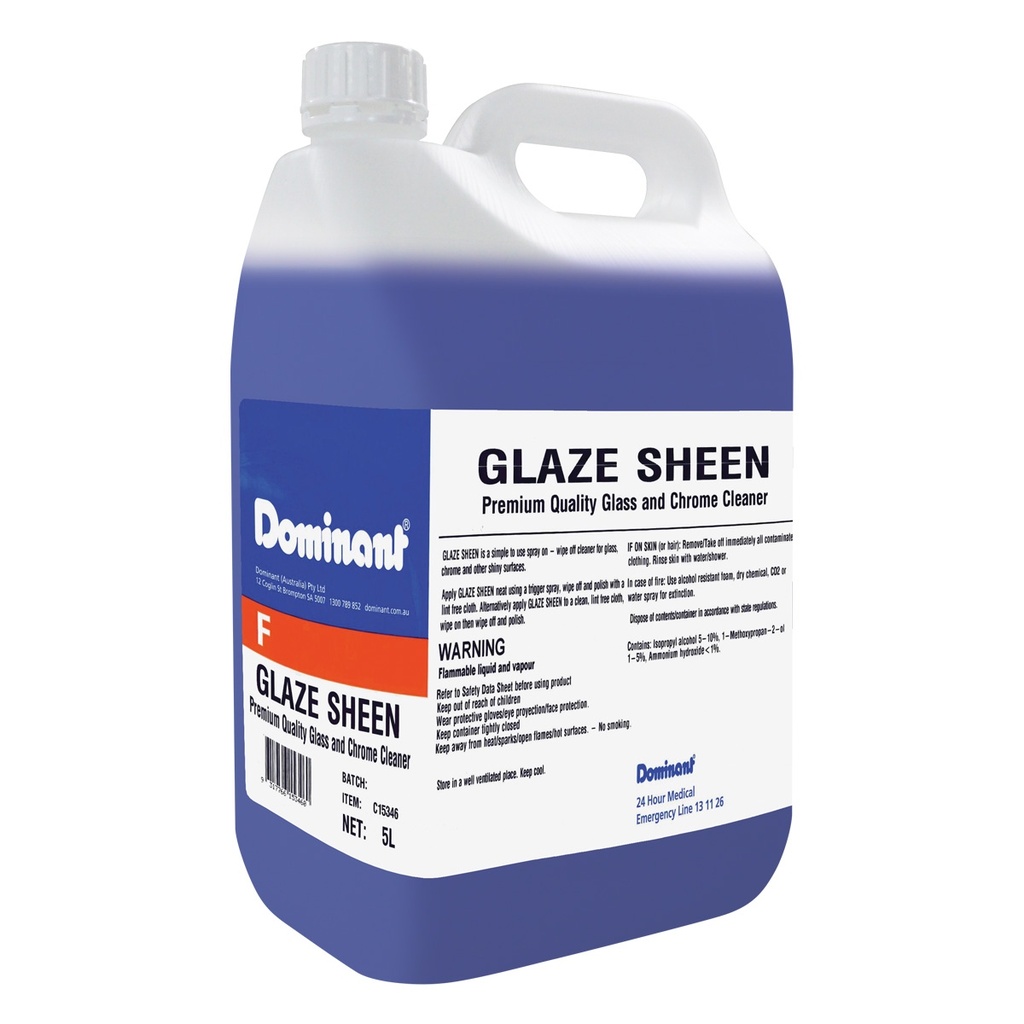 GLASS AND CHROME CLEANER 5L