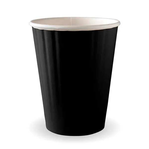 12OZ SW CUP COMPOSTABLE  BLACK (90mm) QTY 1000/25