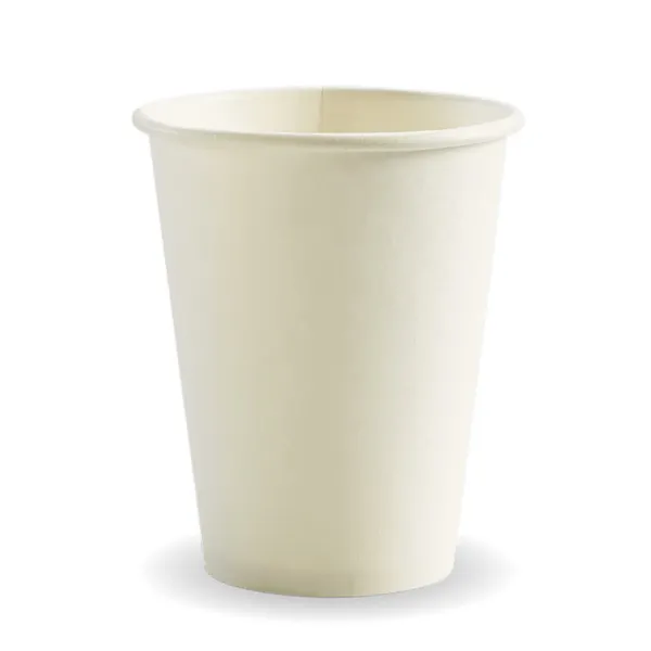 12OZ SW CUP COMPOSTABLE WHITE (90mm) QTY 1000