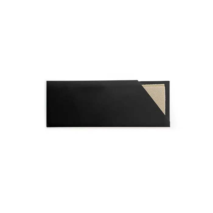 CUTLERY POUCH BLACK WITH BAMBO NAPKIN QTY 1000 