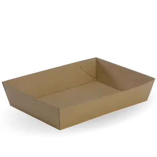#5 TRAY CORRUGATED KRAFT (252x179x58mm) QTY 100/50