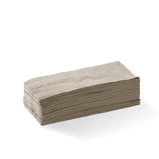 1/8 FOLD 1PLY KRAFT LUNCH NAPKIN QTY 3000/500