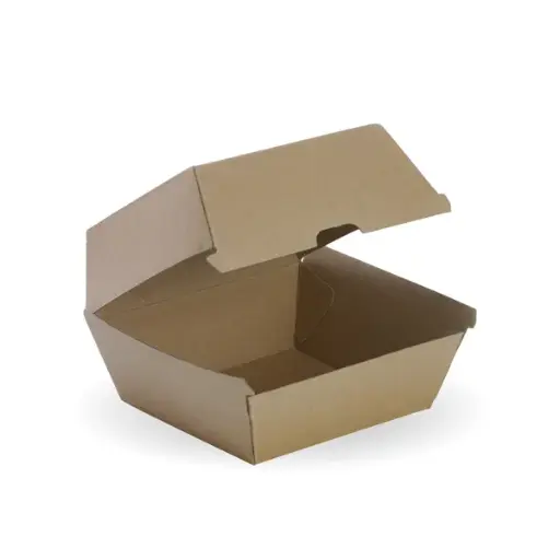 BURGER BOX CORRUGATED KRAFT XLARGE QTY 200/50