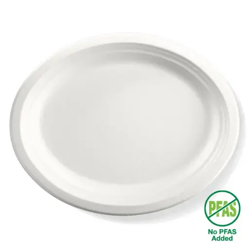 PLATE 12.5 INCH (32X25CM) OVAL QTY 500/125