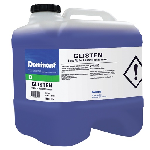 DIAMONDS RINSE AID 15L FOR DISHWASHING MACHINE 