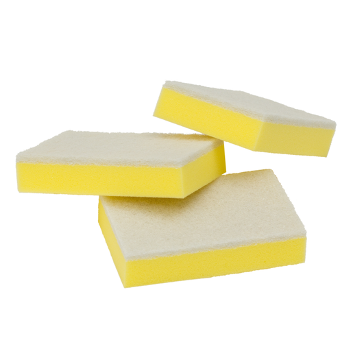 SPONGE SCOURER LIGHT DUTY WHITE QTY 100/10