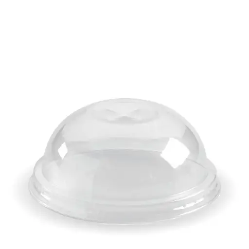 LID DOME 300-700ML (96mm) CLEAR COMPOSTABLE  CUP X-SLOT   QTY 1000/50