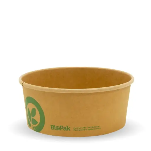 750ML KRAFT WIDE PAPER CONTAINER QTY 400/50 