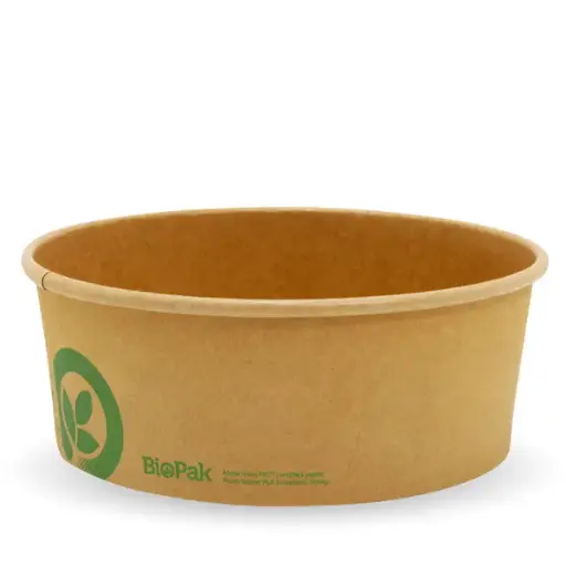 1300ML (42oz) KRAFT WIDE PAPER CONTAINER QTY 300/50 