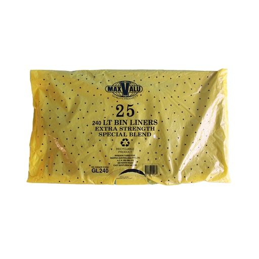 240L BIN LINER HEAVY DUTY QTY 100/25 