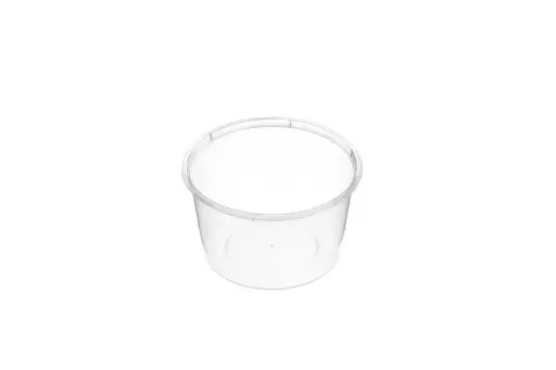  GENFAC 500ML ROUND  CLEAR CONTAINER (to be uesd for 60c as part of sa band requirements  )QTY 500 