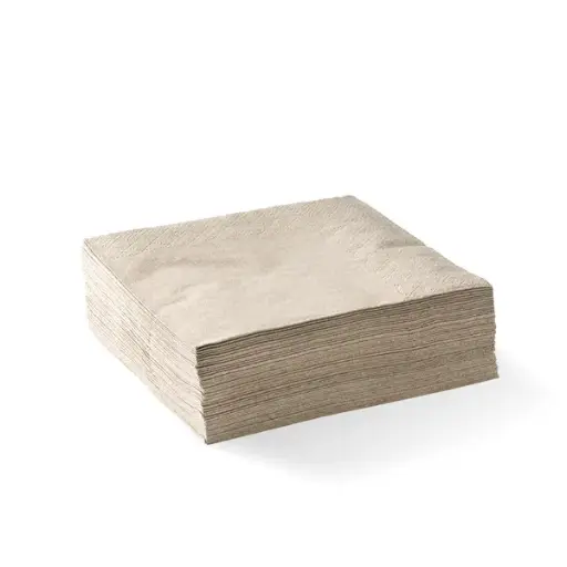 1/4 FOLD 2PLY KRAFT COCKTAIL NAPKIN QTY 2000/250 